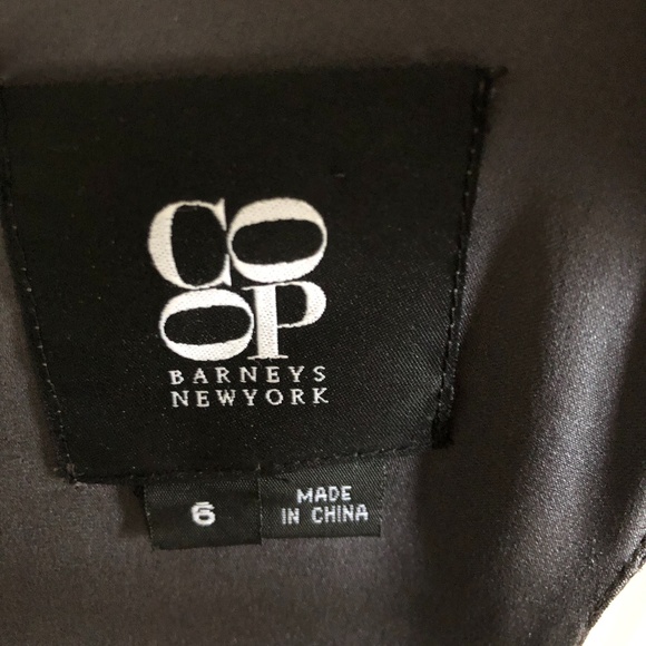 Barney's New York CO-OP Slate Gray Silk Tank Dress Size 6 Reg. $475 - Picture 5 of 6